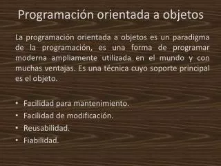 programaci n orientada a objetos