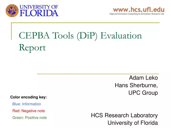 cepba tools dip evaluation report