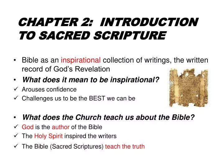 chapter 2 introduction to sacred scripture