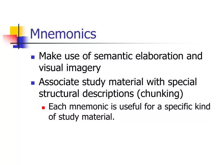 mnemonics