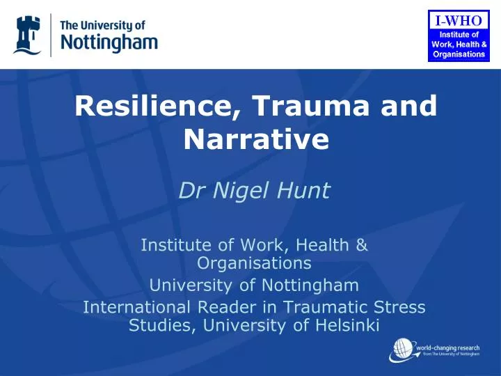 resilience trauma and narrative