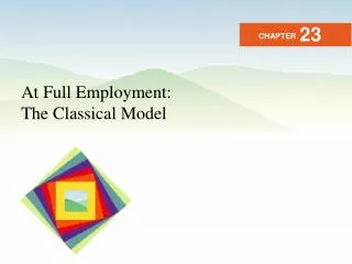 At Full Employment: The Classical Model