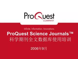 proquest science journals