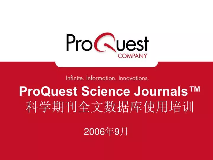 proquest science journals