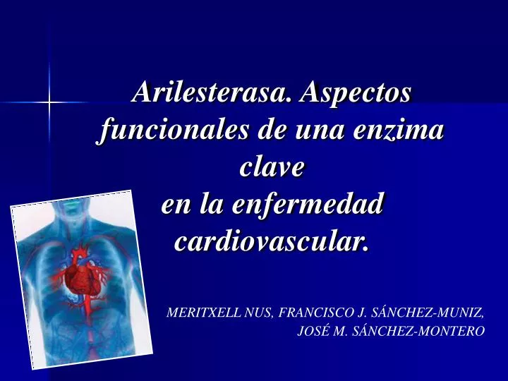 arilesterasa aspectos funcionales de una enzima clave en la enfermedad cardiovascular