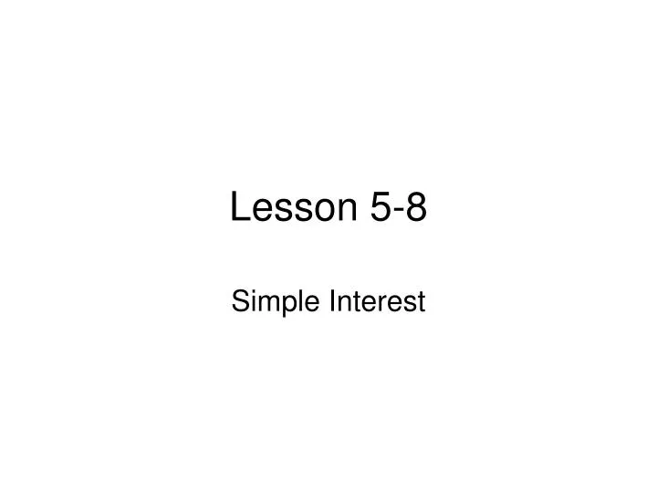 lesson 5 8
