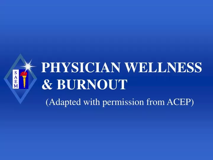 physician wellness burnout