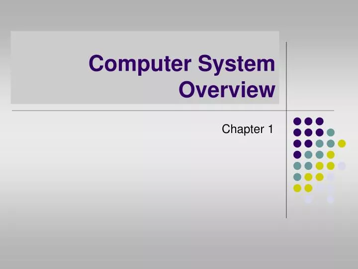 computer system overview