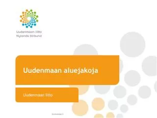 uudenmaan aluejakoja