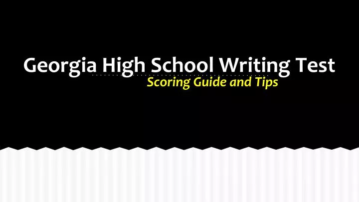georgia high school writing test