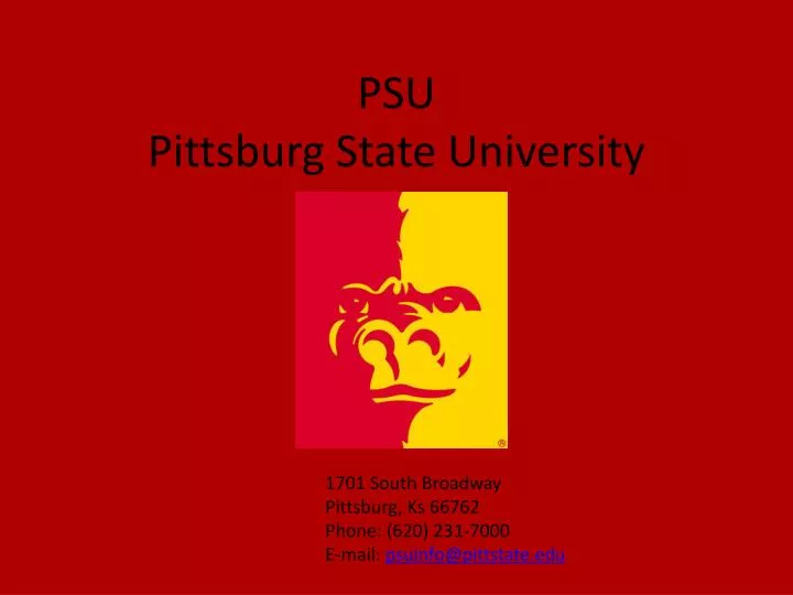 psu pittsburg state university