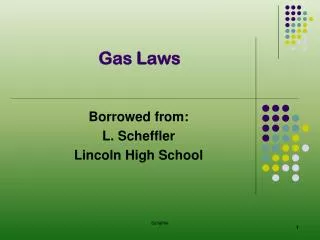 Gas Laws