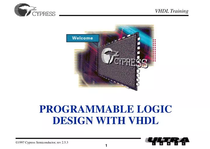programmable logic design with vhdl