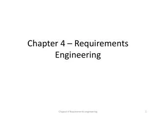 chapter 4 requirements engineering