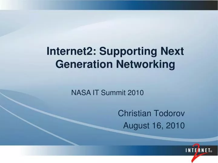 internet2 supporting next generation networking