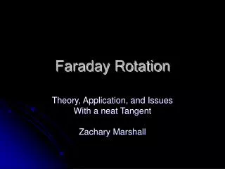 Faraday Rotation