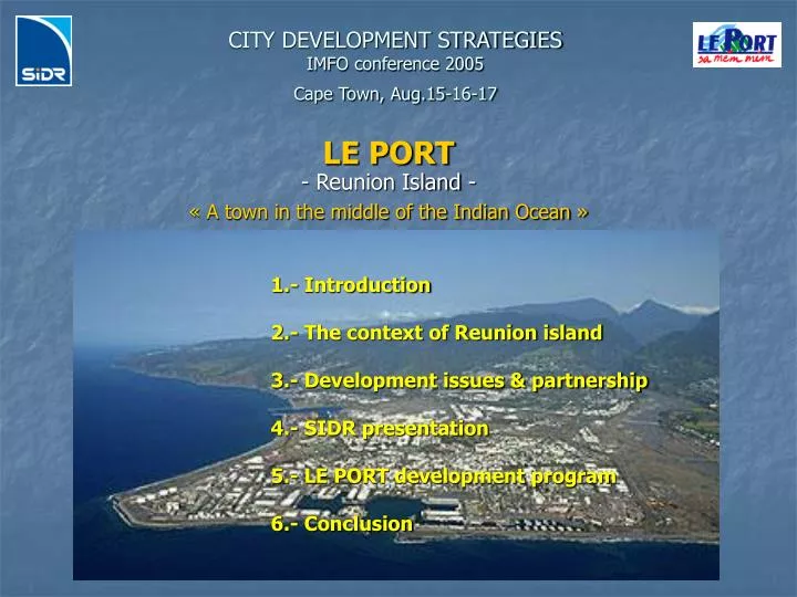 city development strategies imfo conference 2005 cape town aug 15 16 17