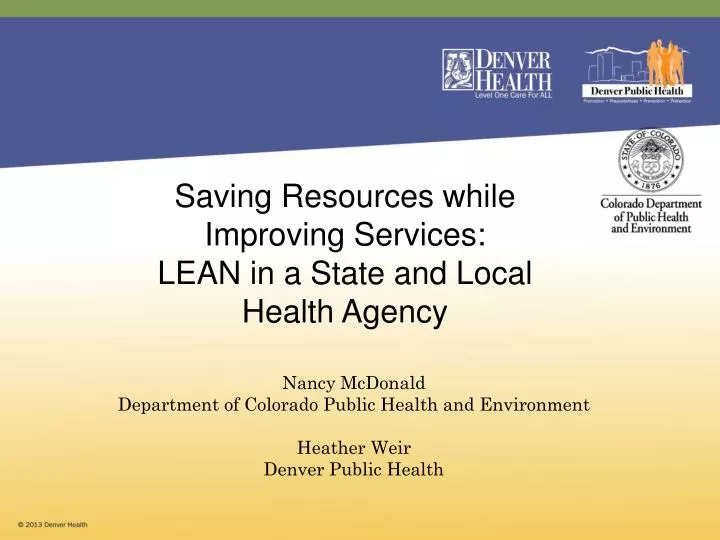 saving resources while improving services lean in a state and local health agency