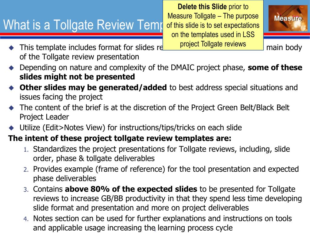 PPT - What is a Tollgate Review Template PowerPoint Presentation, free ...