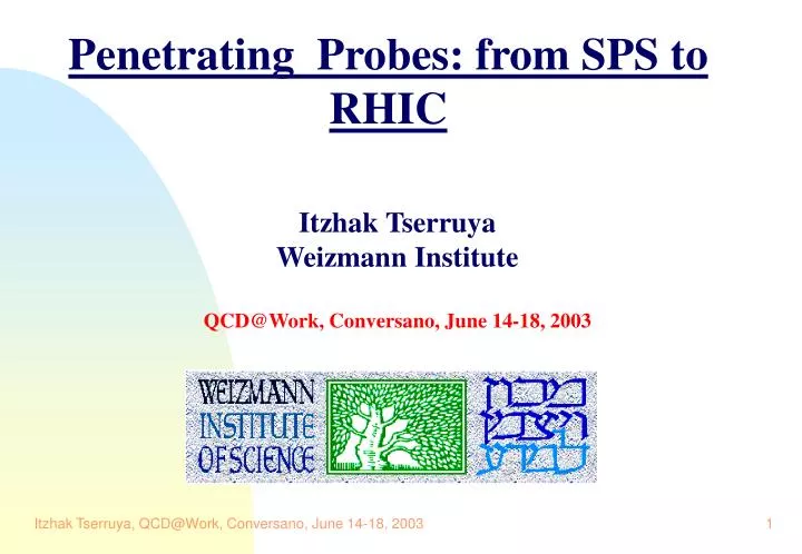 penetrating probes from sps to rhic