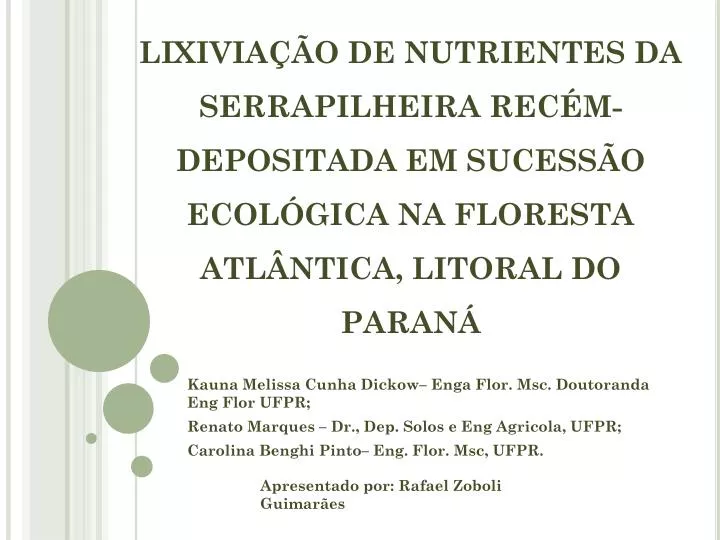 Lixiviação de nutrientes: por que o potássio possui o maior risco