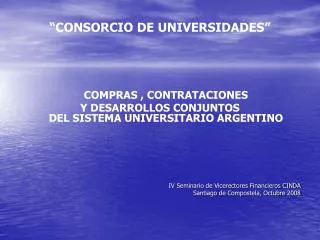 consorcio de universidades