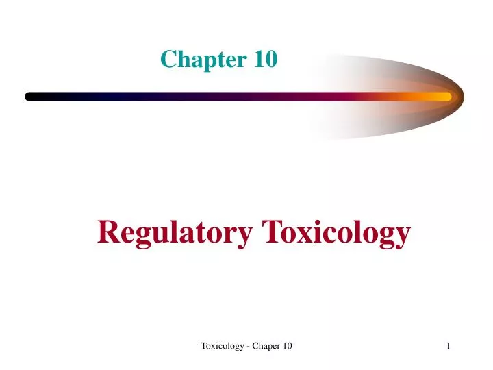 regulatory toxicology