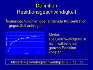 definition reaktionsgeschwindigkeit