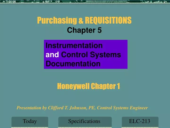 honeywell chapter 1