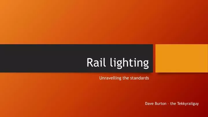 rail lighting