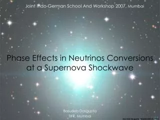 Phase Effects in Neutrinos Conversions at a Supernova Shockwave