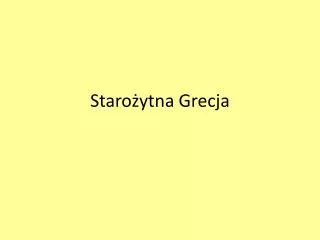 staro ytna grecja