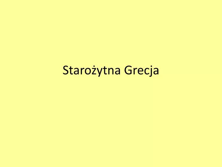 staro ytna grecja