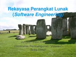 rekayasa perangkat lunak software engineering