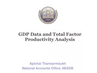 gdp data and total factor productivity analysis