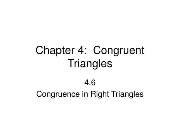 chapter 4 congruent triangles