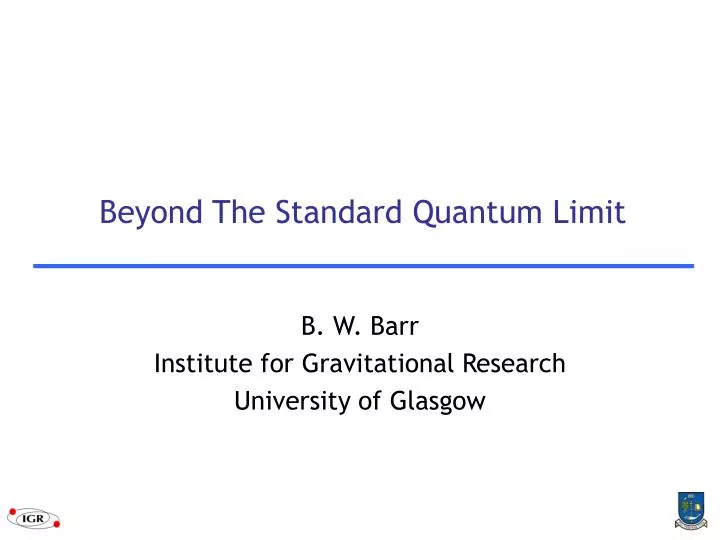 beyond the standard quantum limit