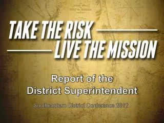 report of the district superintendent