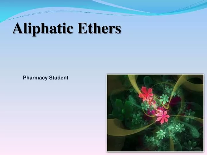 aliphatic ethers