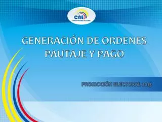 generaci n de ordenes pautaje y pago