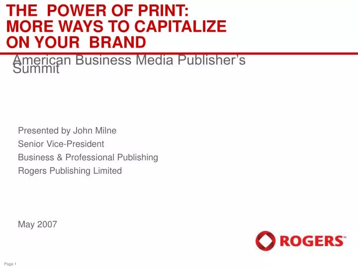 the power of print more ways to capitalize on your brand