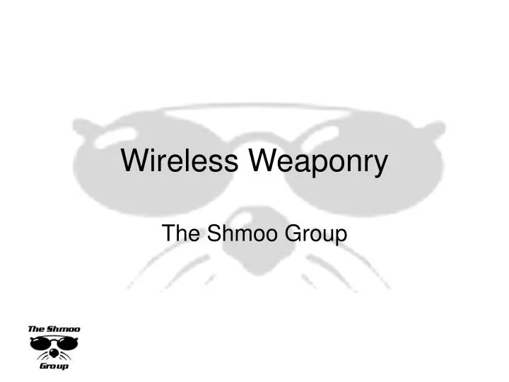 wireless weaponry