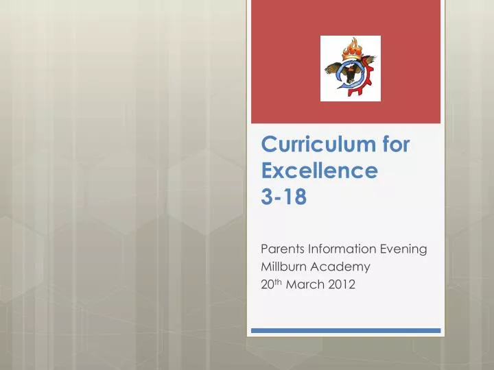 curriculum for excellence 3 18