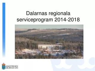 dalarnas regionala serviceprogram 2014 2018