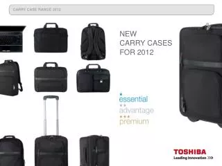 NEW CARRY CASES FOR 2012