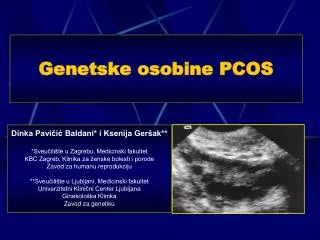 genetske osobine pcos