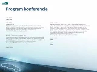 program konferenci e