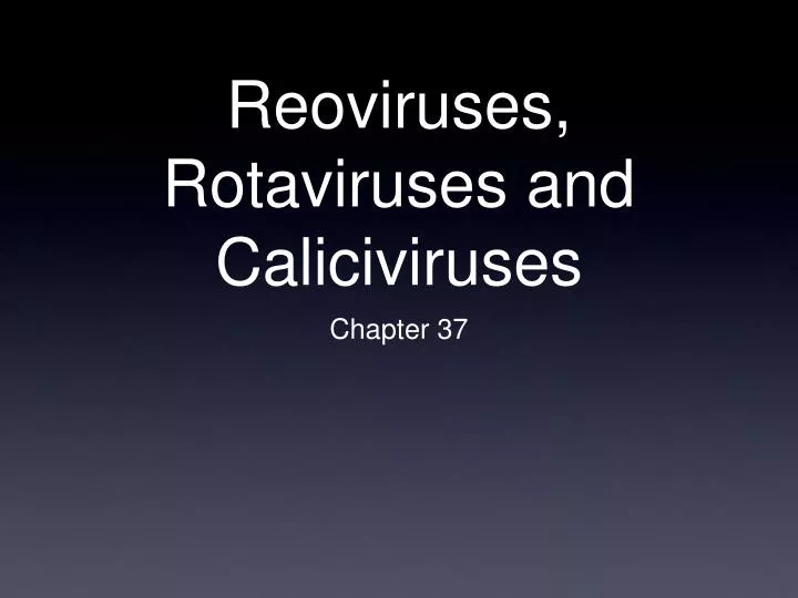 reoviruses rotaviruses and caliciviruses