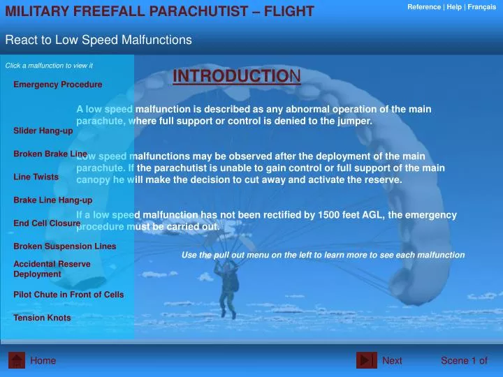 PPT MILITARY FREEFALL PARACHUTIST FLIGHT PowerPoint