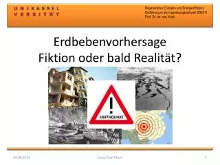 erdbebenvorhersage fiktion oder bald realit t